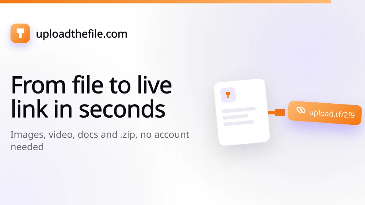 uploadthefile.com - Upload any file and get a live, shareable link in seconds.