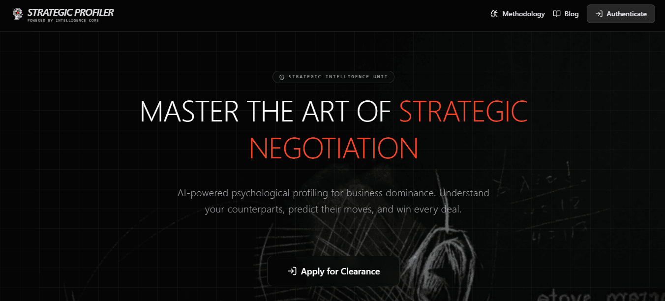 Strategic Profiler - Sales Intelligence