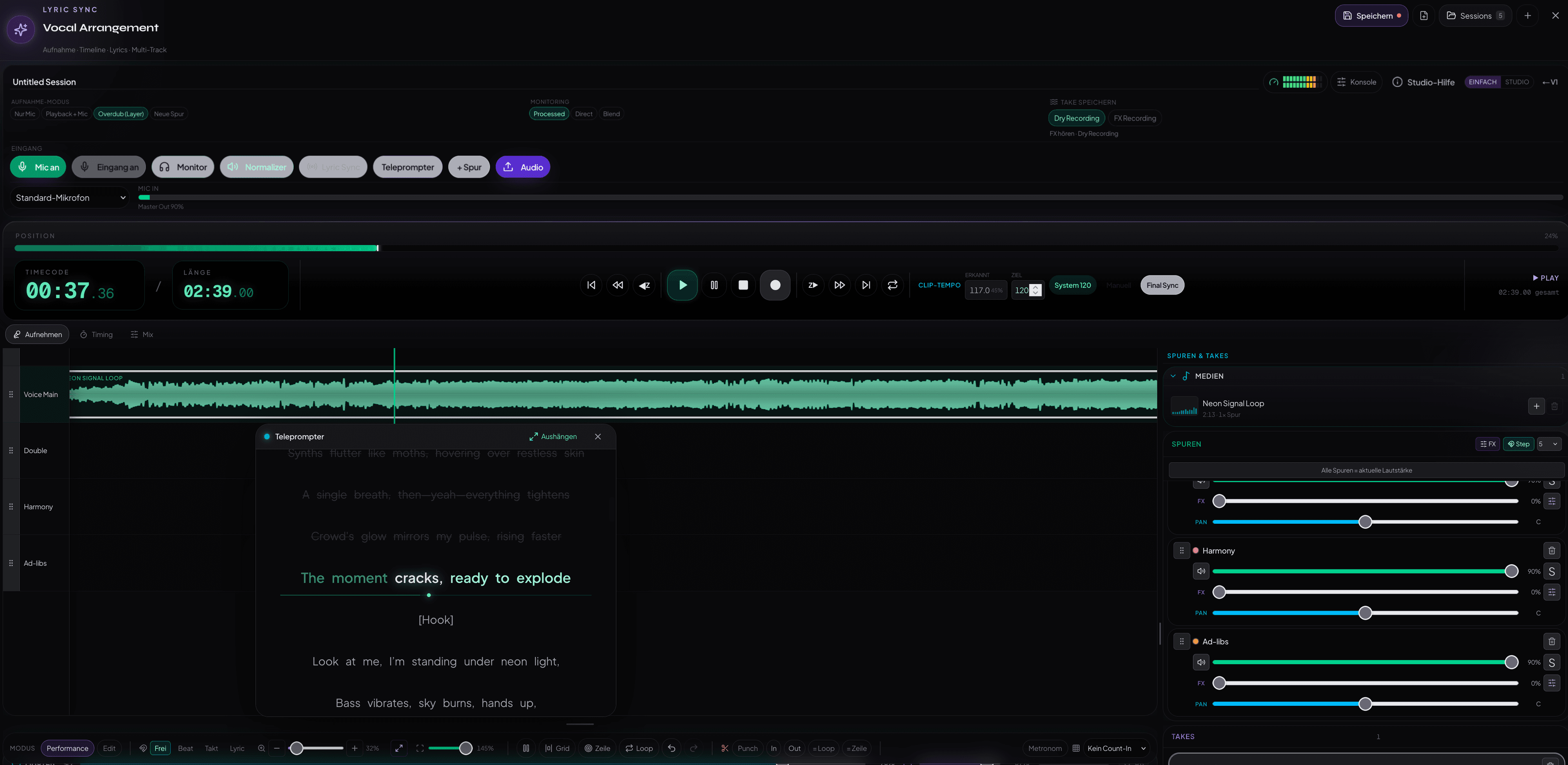 LyricCreatorAI - LyricCreatorAI is an AI songwriting studio for artists and producers to create, structure, refine and improve songs and lyrics.
