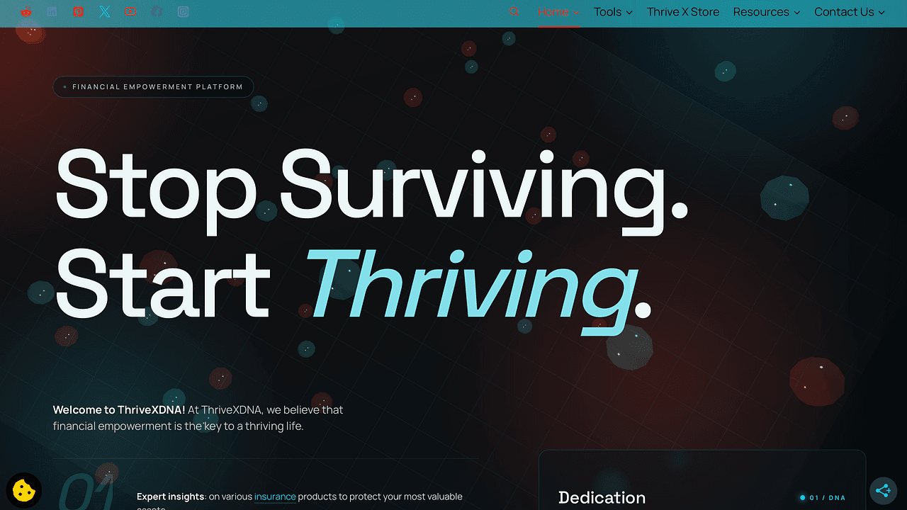 ThriveXDNA - Fitness, Finance, One Platform