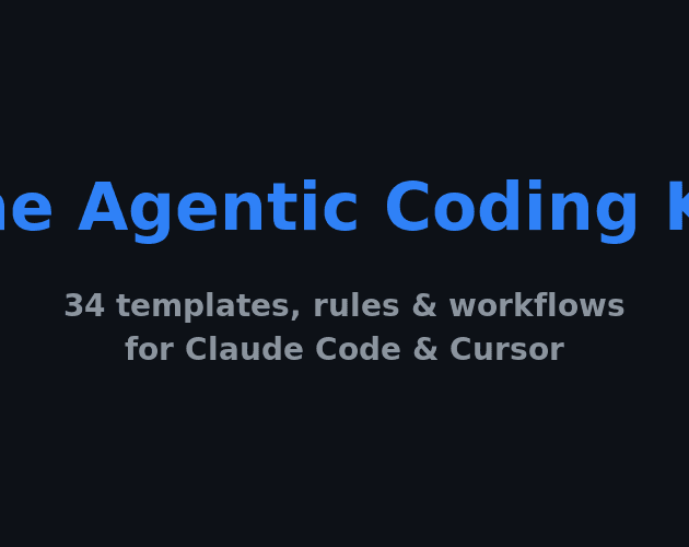 The Agentic Coding Kit - Configuration pack that gives AI coding assistants style rules, architecture boundaries, and review checklists for your project.