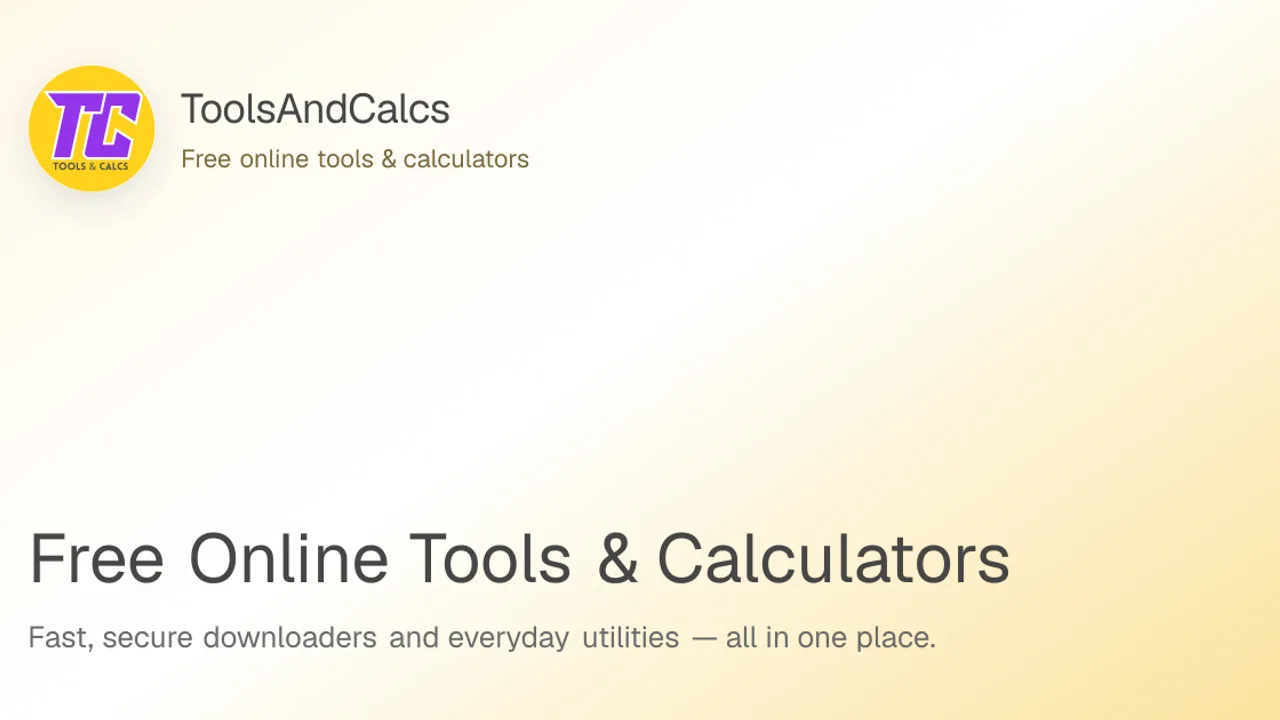 ToolsAndCalcs - Free online tools and calculat