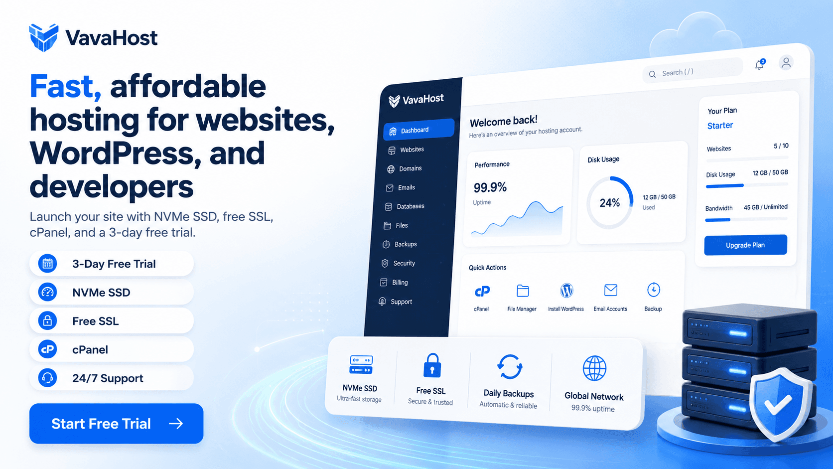 VavaHost - Launch Your Website Faster